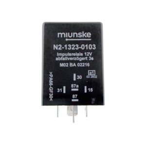 Impulsrelais 12V, 3s, abfallverzögert, nicht potentialfrei, negativ getriggert