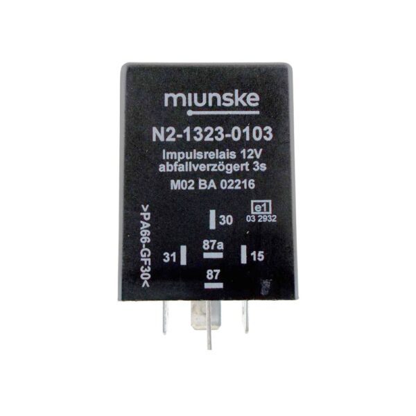 Impulsrelais 12V, 3s, abfallverzögert, nicht potentialfrei, negativ getriggert