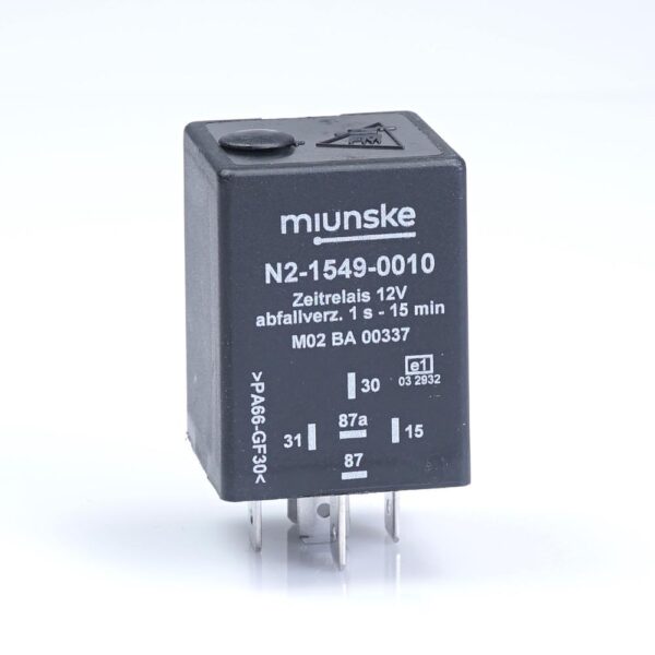 Switch-off Delayed Timer Relay 12V, 1sec...15min adjustable, NC10A/NO15A, no dry contact