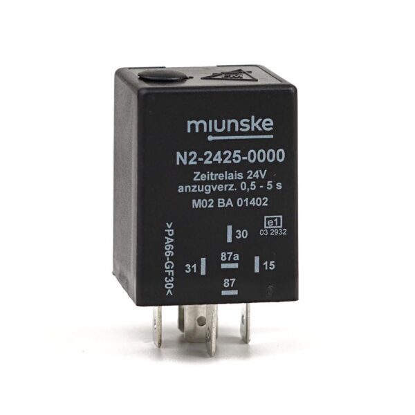 Switch-on Delayed Timer Relay 24V, 0.5...5sec adjustable, dry contact