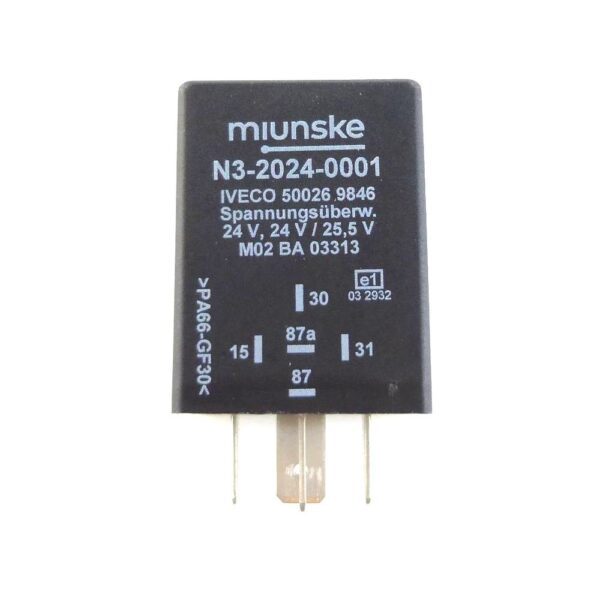 Voltage Monitoring Relay 24V, U(on) 25.5V, U(off) 24V, delayed