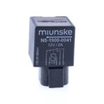 Mini Relay, 12V, 2A, changeover contact, with DTF13-6P