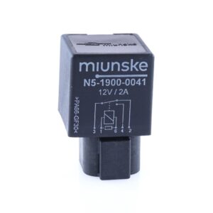 Mini-Relais 12V, 2A, Wechsler, mit Deutsch-Stecker DTF13-6P