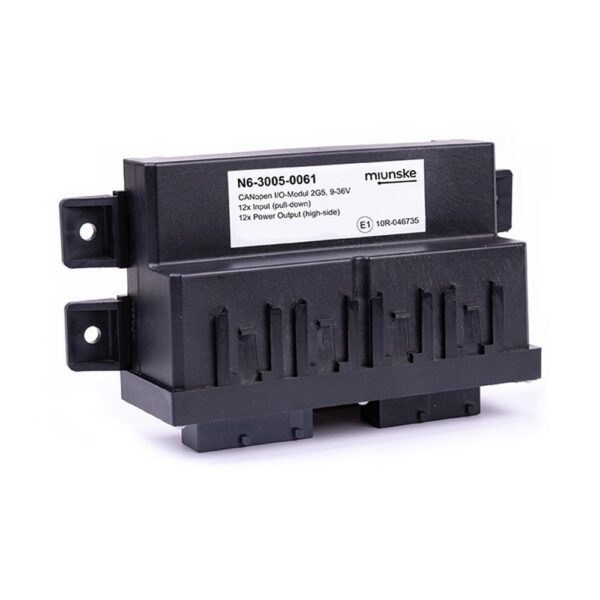 CANopen I/O-Module 2G5, 9-36V, 12 x Input (pull-down), 12 x Power Output (high-side), plastic cover screwed