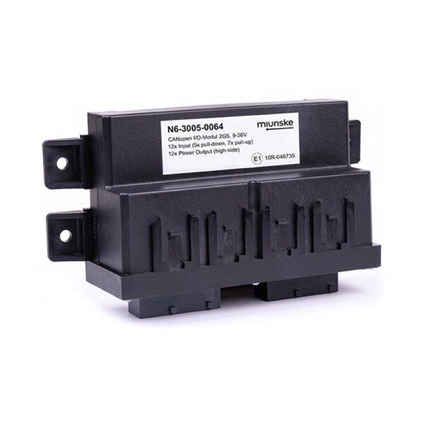 CANopen I/O-Module 2G5, 9-36V, 12 x Input (5 x pull-down, 7 x pull-up), 12 x Power Output (high-side), plastic cover screwed
