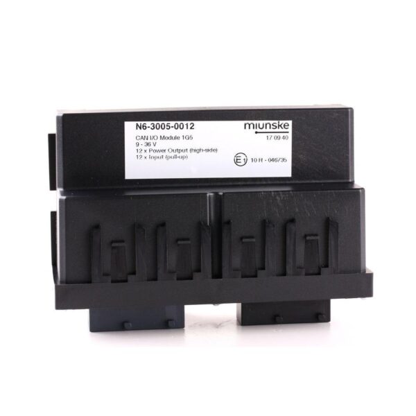 CAN I/O-Module 1G6, 9-36V, 12 x Input (pull-up), 12 x Power Output (6 x high-side, 6 x low-side), with plastic cover screwed