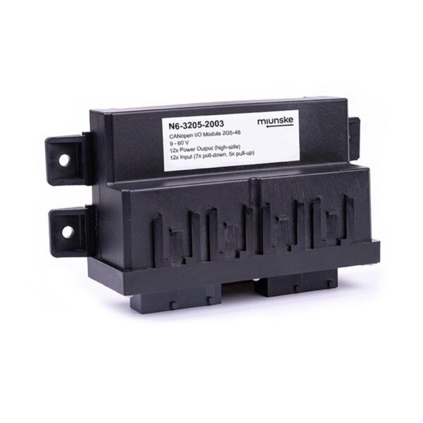 CANopen I/O-Modul 2G5-48, 9-60V, 12 x Input (7 x pull-down, 5 x pull-up), 12 x Power Output (high-side), mit Kunststoffdeckel
