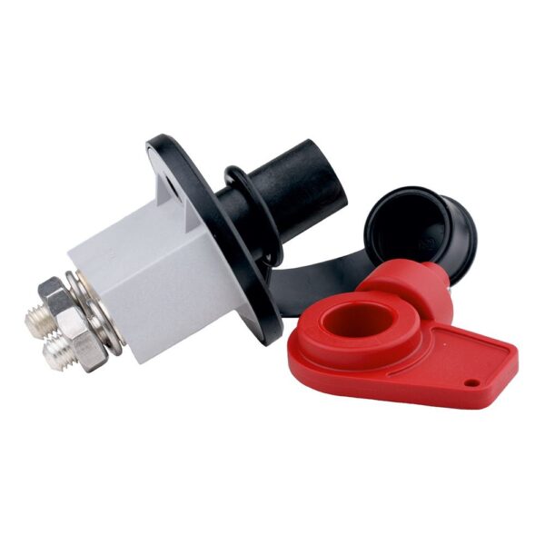 Batterie-Trennschalter, 250A/24V, (2500A/5s), runder Flansch, Schaft- Ø22mm, Lochabstand 38mm, unter Last schaltbar, IP66