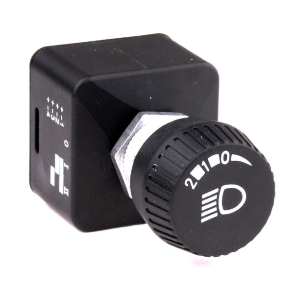 Drehschalter, 0-I-II/3 Schaltstufen, unbeleuchtet, IP53, Symbol "Licht"