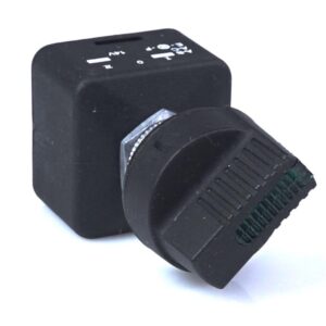 Drehschalter, I-0-II, beleuchtet, grün IP53