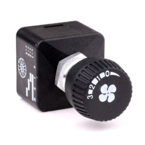 Drehschalter, 0-I-II-III/4 Schaltstufen, unbeleuchtet, IP53, Symbol "Lüfter"