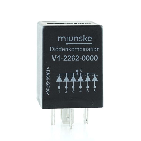 Diodenkombination 6-fach, 3A, 1000V, 6 Dioden mit gemeinsamer Kathode