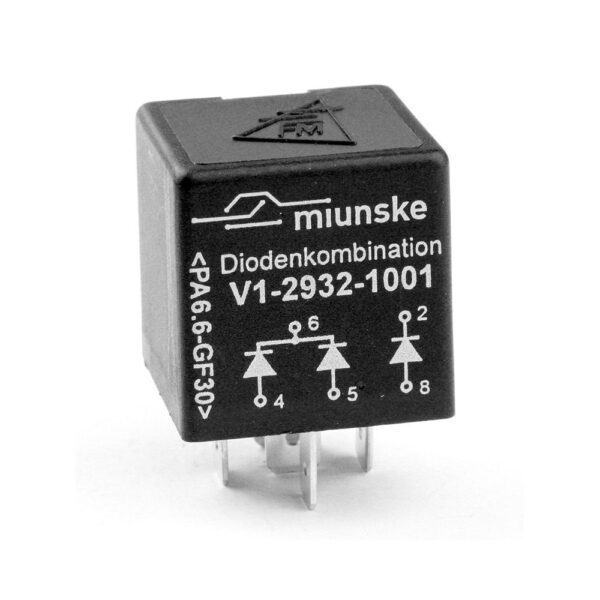 Diode Combination with 3 diodes, 3A, 1000V