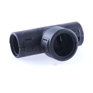 Hinged Conduit Joiner T-shape, NW 10-13-10, black