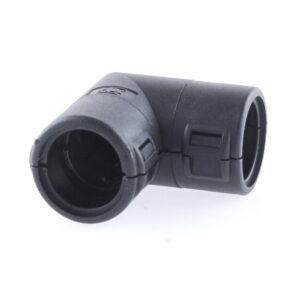 Wellrohr-Verbinder NW 13-13, 90°-Winkel, schwarz