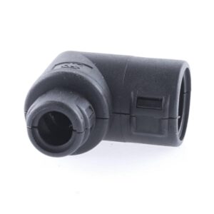 Wellrohr-Verbinder NW 13-7,5, 90°-Winkel, schwarz