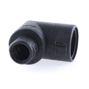 Wellrohr-Verbinder NW 17-10, 90°-Winkel, schwarz