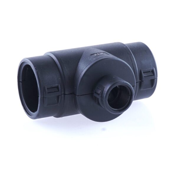 Hinged Conduit Joiner T-shape, NW 22-10-22, black
