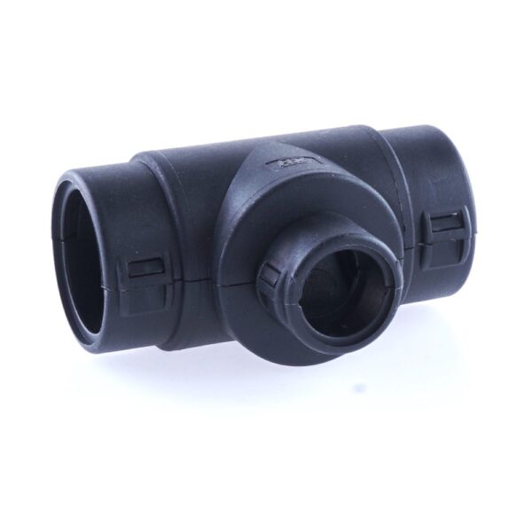 Hinged Conduit Joiner T-shape, NW 22-13-22, black