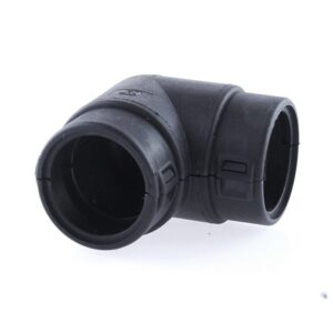 Wellrohr-Verbinder NW 22-22, 90°-Winkel, schwarz