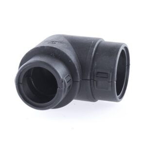 Wellrohr-Verbinder NW 22-17, 90°-Winkel, schwarz