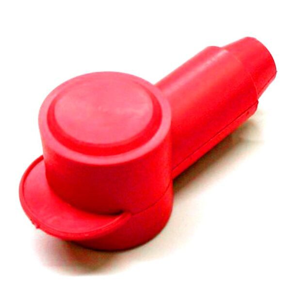 terminal insulation boot, cable diameter 12.7 mm, contact diameter 26 mm, red