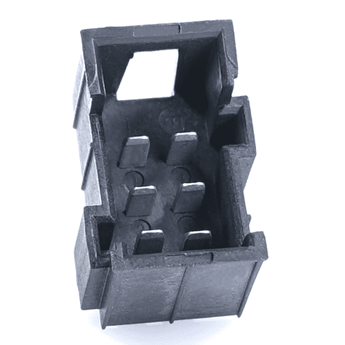 JPT-Messerleiste, 6-polig (3x2), PFT, Kodierung A, schwarz