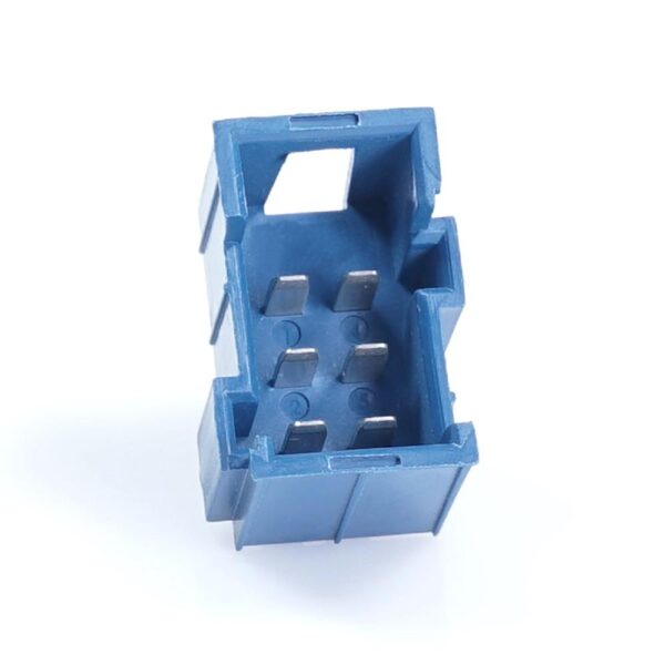 JPT-Messerleiste, 6-polig (3x2), PFT, Kodierung A, blau