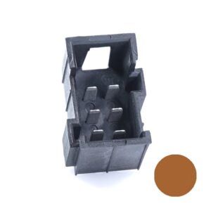 JPT-Messerleiste, 6-polig (3x2), PFT, Kodierung A, braun