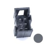 JPT-Messerleiste, 6-polig (3×2), PFT, Kodierung A, grau