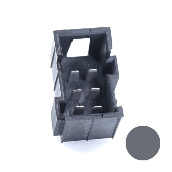 JPT-Messerleiste, 6-polig (3x2), PFT, Kodierung A, grau