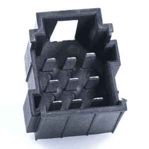 JPT-Messerleiste, 9-polig(3x3), PFT, Kodierung A, schwarz