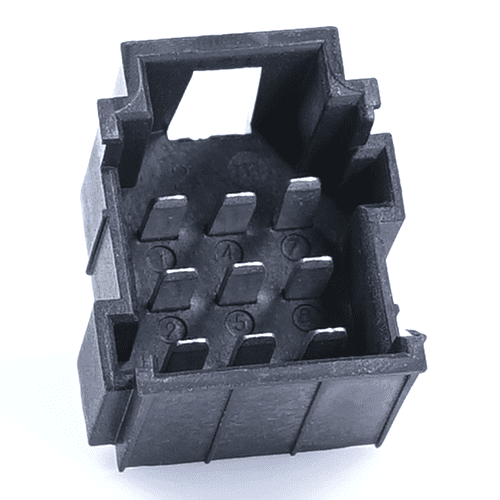 JPT-Messerleiste, 9-polig(3x3), PFT, Kodierung A, schwarz