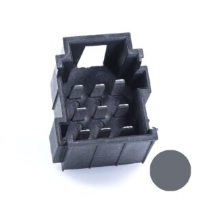 JPT-Messerleiste, 9-polig (3x3), PFT, Kodierung A, grau