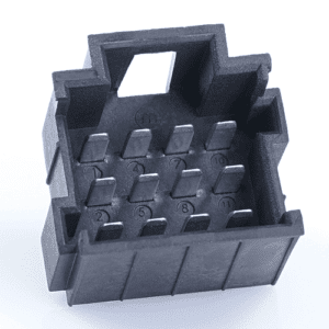 JPT-Messerleiste, 12-polig(3x4), PFT, Kodierung A, schwarz