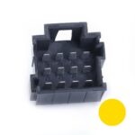 JPT-Messerleiste, 12-polig (3×4), PFT, Kodierung A, gelb