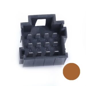 JPT-Messerleiste, 12-polig (3x4), PFT, Kodierung A, braun