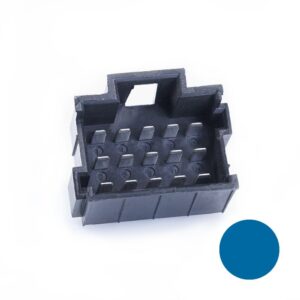 JPT-Messerleiste, 15-polig (3x5), PFT, Kodierung A, blau