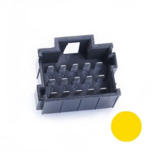 JPT-Male Connector, 15-pole (3x5), PFT, Coding A, yellow