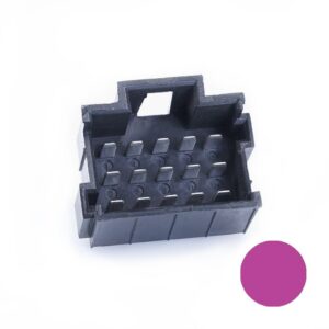 JPT-Male Connector, 15-pole (3x5), PFT, Coding A, violet