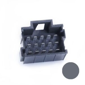 JPT-Male Connector, 15-pole (3x5), PFT, Coding A, grey