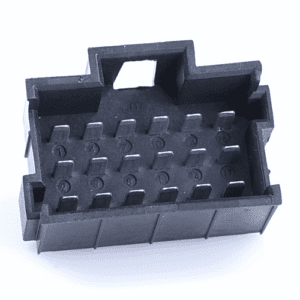 JPT-Messerleiste, 18-polig(3x6), PFT, Kodierung A, schwarz