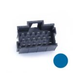 JPT-Messerleiste, 18-polig (3×6), PFT, Kodierung A, blau