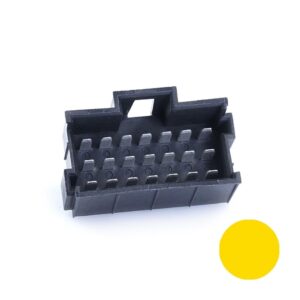 JPT-Male Connector, 21-pole (3x7), PFT, Coding A, yellow