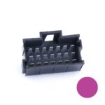 JPT-Messerleiste, 21-polig (3×7), PFT, Kodierung A, violett