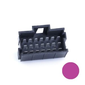 JPT-Messerleiste, 21-polig (3x7), PFT, Kodierung A, violett