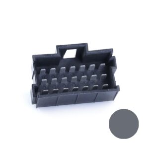 JPT-Male Connector, 21-pole (3x7), PFT, Coding A, grey