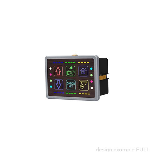 control panel pilot® 3.6, 6 push buttons/indicator fields