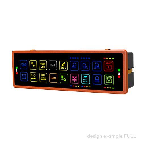 Bedienpanel pilot® 9.18, 18 Bedien-/Anzeigefelder