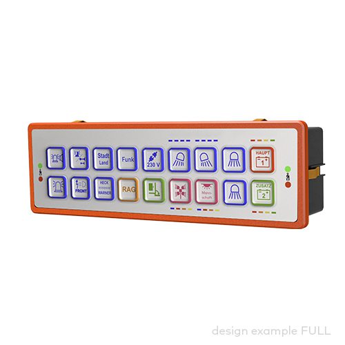 Bedienpanel pilot® 9.18, 18 Bedien-/Anzeigefelder